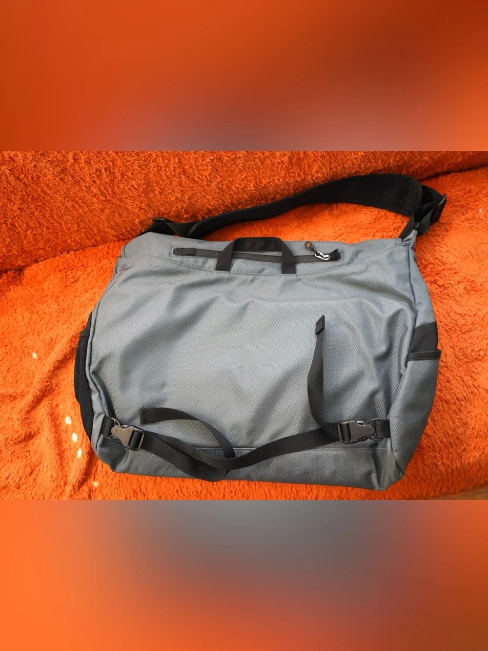 Vintage 90s PATAGONIA Large Messenger Bag Critical Mass Canvas Reflective
